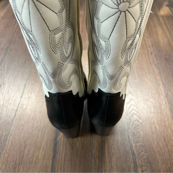 🆕 Steve Madden Lasso boot in black and bone SZ 10 - Picture 7 of 9